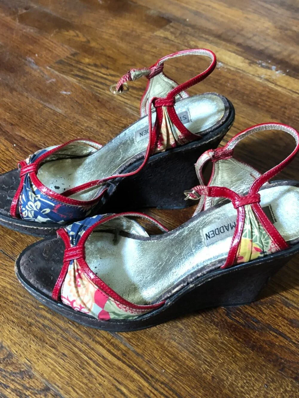 Steve Madden floral heels, Size 6